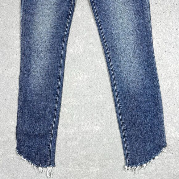 Frame Jeans Womens 25 Blue Denim Le Skinny De Jeanne Mid Rise Inseam 26 in - Picture 4 of 13